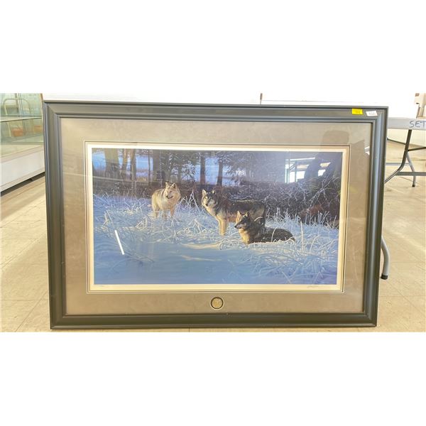 LIMITED EDITION FRAMED PRINT BY DANIEL SMITH "FROST AND FIRE" APPROX 46" X 31"  (LEP 4452/5000)