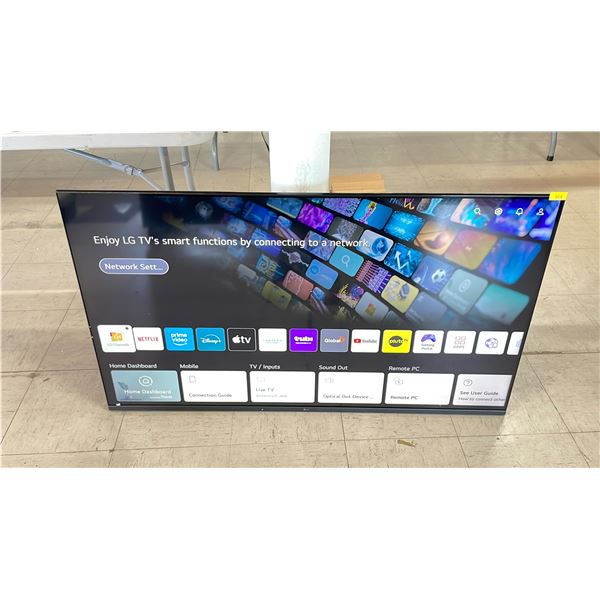 LG 50" TELEVISION WITH REMOTE (NO STAND)