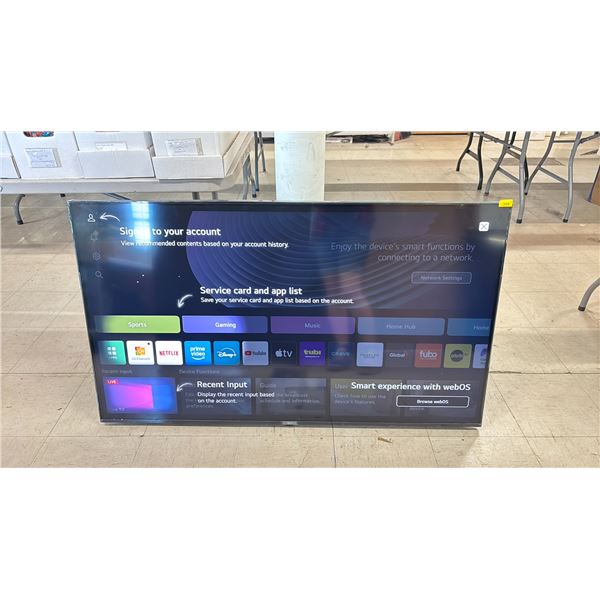 LG 55" TELEVISION WITH REMOTE WITH STAND & REMOTE