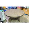 Image 1 : ROUND DINING TABLE 60" X 30" (COSMETIC DAMAGE)