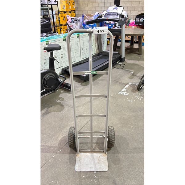 GREY 2 WHEEL RUBBER TIRE HAND TRUCK