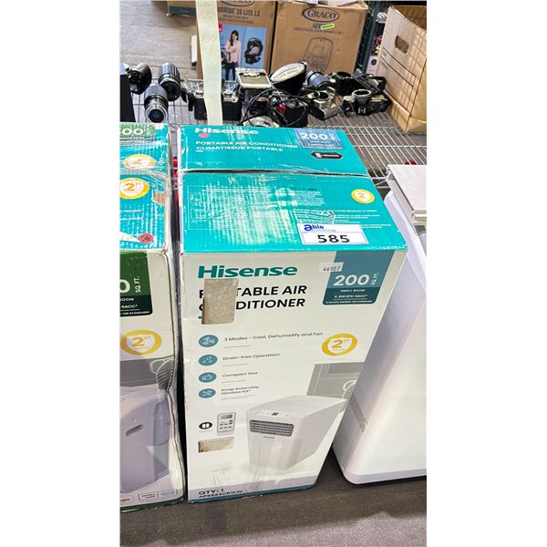 HISENSE PORTABLE AIR CONDITIONER FOR UP TO 200 SQ FT