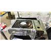 Image 2 : 2 SUPER DUTY 16 QUART DRAIN CONTAINERS & A PORTABLE GAS STOVE IN A HARD TRANSPORT CASE