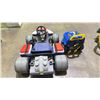 Image 2 : NINTENDO MARIO KART 24V KIDS RIDE ON GO KART *NO CHARGER* & A GOODYEAR KIDS TOY