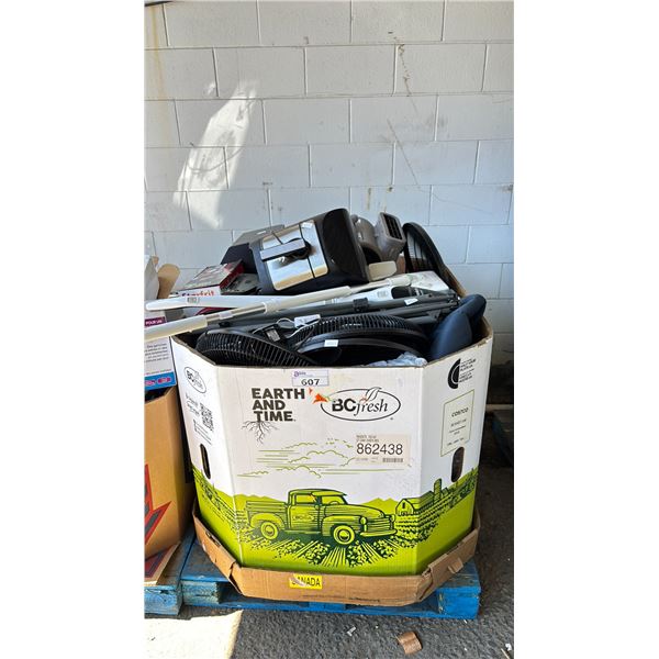 PALLET OF ASSORTED SMALL APPLIANCES, FANS & MORE *MUST TAKE ALL ON PALLET*