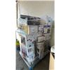 Image 3 : PALLET OF ASSORTED SMALL APPLIANCES INCLUDING KETTLE, VACUUM, TOWER FANS, WATER FLOSSERS,