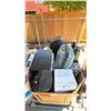 Image 3 : PALLET OF ASSORTED SMALL APPLIANCES INCLUDING TOWER FANS, AIR FRYER, MICROWAVE, LUGGAGE, WATER