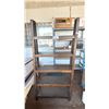 Image 1 : BROWN WOODEN 5 TIER STORAGE SHELF