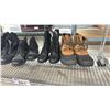 Image 2 : SHELF OF ASSORTED WOMENS & MENS BOOTS IN VARIOUS SIZES