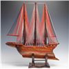 Image 1 : Handcrafted Wooden Model Ship with Hidden Compartment