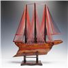 Image 4 : Handcrafted Wooden Model Ship with Hidden Compartment