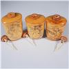 Image 8 : 3pc Erotic Carved and Scrimshawed Bone Snuff Bottles