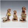 Image 1 : 3pc Goebel Hummel Figurines, Goose Girl & 2 Be Patient Variants