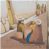 Image 2 : Luis Mendez, Peruvian Street Scene, Watercolor on Paper, Signed