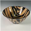 Image 2 : Stoneware Salt Glazed Tiger Pattern Bowl, Signed Robin