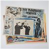 Image 1 : 4pc Vintage Mexican Lobby Cards, War, Comedy & Musical Films