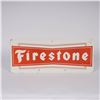 Image 1 : Firestone Red and White Tin Advertising Sign