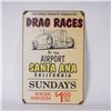 Image 1 : Santa Ana Drag Races Metal Advertising Sign