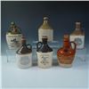 Image 1 : 6pc Stoneware Whiskey and Port Decanter Jugs