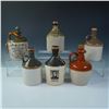 Image 2 : 6pc Stoneware Whiskey and Port Decanter Jugs
