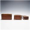Image 2 : 3pc Elephant Inlaid Wooden Box Set