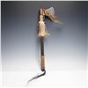 Image 1 : Native American Ceremonial Tomahawk with Feathers & Fur