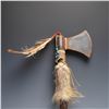 Image 2 : Native American Ceremonial Tomahawk with Feathers & Fur