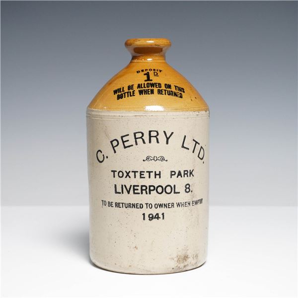 C. Perry Ltd. Stoneware Jug, Liverpool