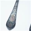 Image 3 : 2pc Soviet Silver-Plated Engraved Teaspoons in Original Box