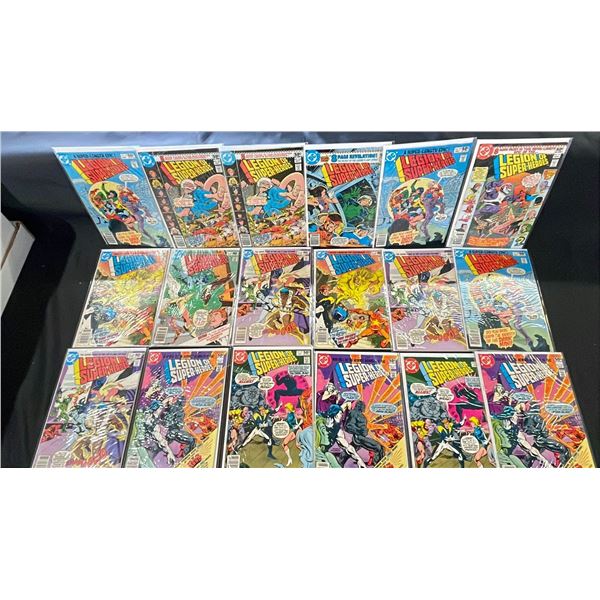 BOX OF ASSORTED COMIC BOOKS INCLUDING; LEGION OF SUPER-HEROES, LEGENDS OF THE DC UNIVERSE,