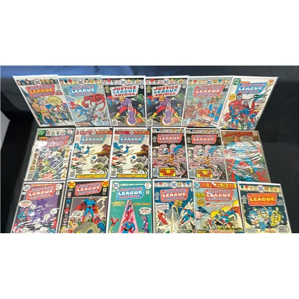 BOX OF ASSORTED DC JUSTICE LEAGUE OF AMERICA COMIC BOOKS