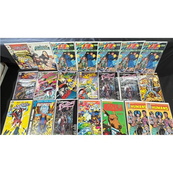 BOX OF ASSORTED COMIC BOOKS INCLUDING; ARCHER & ARMSTRONG, NINJAK, PLANET OF THE APES & MORE
