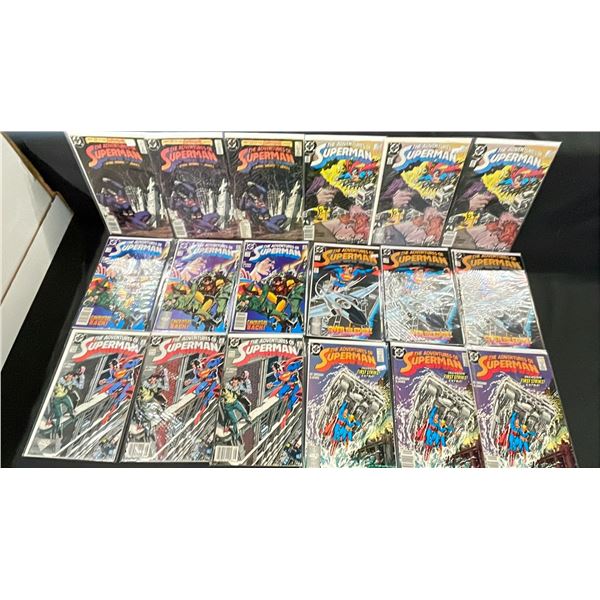 BOX OF ASSORTED SUPERMAN COMIC BOOKS