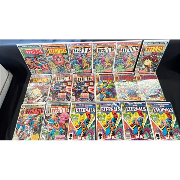 BOX OF ASSORTED MARVEL THE ETERNALS COMIC BOOKS