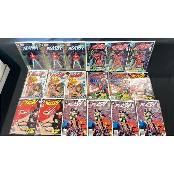 BOX OF ASSORTED DC THE FLASH COMIC BOOKS