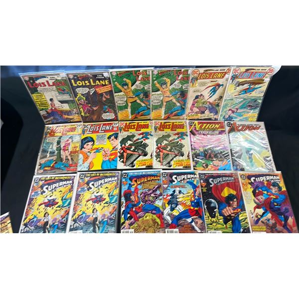BOX OF ASSORTED COMIC BOOKS INCLUDING; LOIS LANE, ADVENTURE COMICS - AQUAMAN, ADVENTURE COMICS -