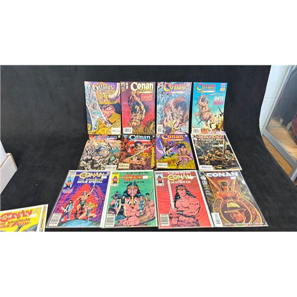 BOX OF ASSORTED MARVEL CONAN COMIC BOOKS
