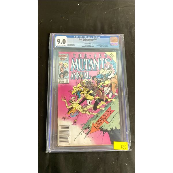 CGC 9.0 MARVEL THE NEW MUTANTS ANNUAL #2 - FIRST APPEARANCE OF PSYLOCKE