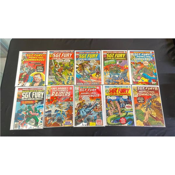 ASSORTED MARVEL SGT. FURY AND HIS HOWLING COMMANDOS #6, #7, #37, #106, #107, #112, #113, #117,