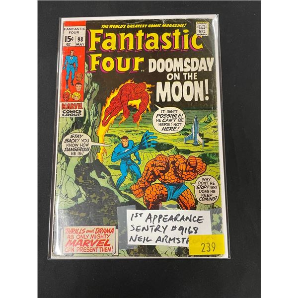 MARVEL FANTASTIC FOUR #98 1ST APPEARANCE OF SENTRY #9168 & NEIL ARMSTRONG