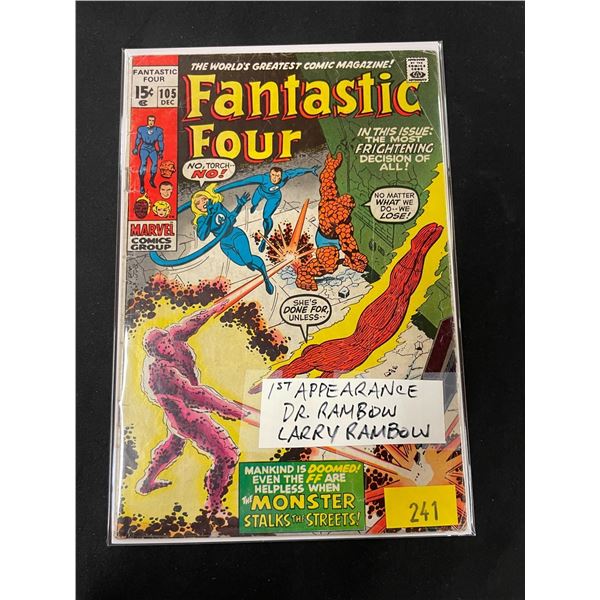 MARVEL FANTASTIC FOUR #105 1ST APPEARANCE OF DR RAMBOW & LARRY RAMBOW