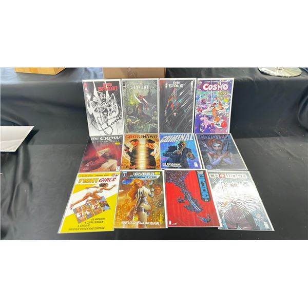 BOX OF 106 ASSORTED INDY ISSUE #1'S COMIC BOOKS