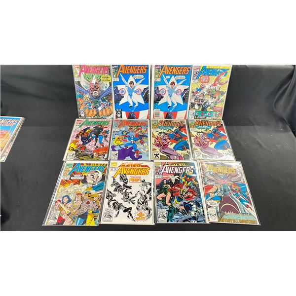 BOX OF 110 ASSORTED FANTASTIC FOUR & AVENGERS COMIC BOOKS