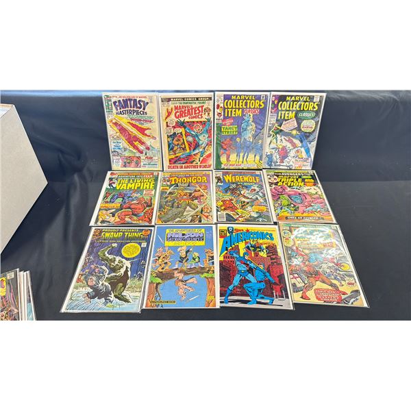 BOX OF ASSORTED VINTAGE COMIC BOOKS INCLUDING; WARLOCK, DR. STRANGE, WEST COAST AVENGERS & MORE