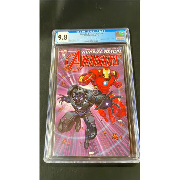CGC 9.8 MAARVEL ACTION: AVENGERS #9 - 1ST APPEARANCE OF YELLOW HULK IN CAMEO