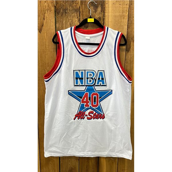 AUTOGRAPHED NBA ALL-STARS SHAWN KEMP JERSEY WITH PSA CERT. SIZE UNKNOWN