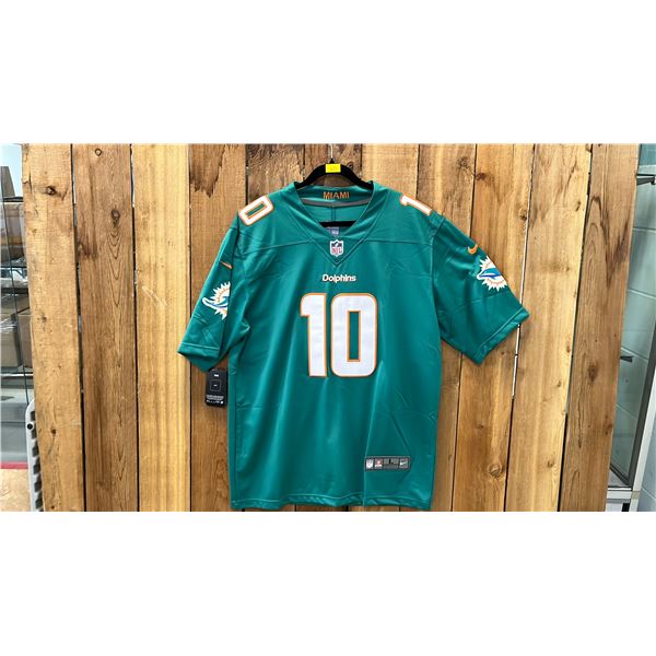 AUTOGRAPHED NIKE MIAMI DOLPHINS TYREEK HILL JERSEY SIZE L