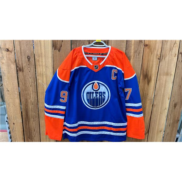 AUTOGRAPHED FANATICS AUTHENTIC PRO EDMONTON OILER CONNOR MCDAVID JERSEY SIZE 52