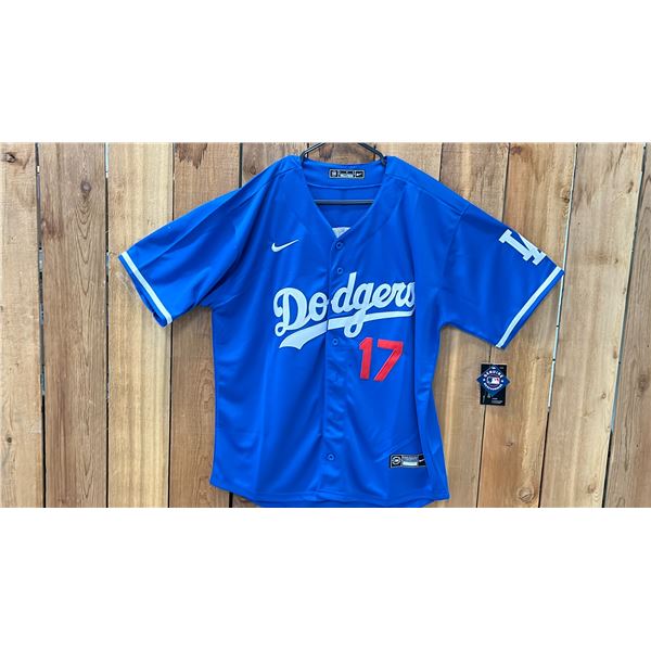 AUTOGRAPHED NIKE LOS ANGELES DODGERS SHOHEI OHTANI JERSEY SIZE L
