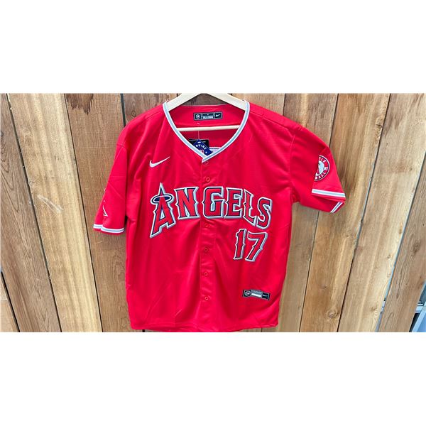 AUTOGRAPHED NIKE LOS ANGELES ANGELS SHOHEI OTAHNI JERSEY SIZE L